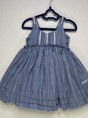 Tommy Hilfiger Dress Baby Size 18 Month Blue Strapless Summer